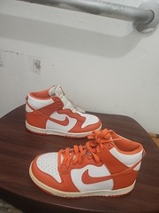 Nike Dunk High 2009 Syracuse Orange Blaze Size 4.5Y Shoes