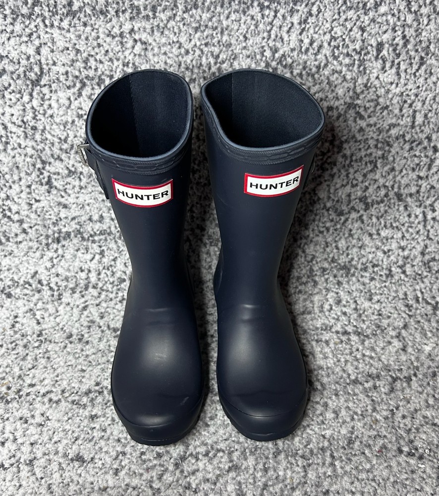 Hunter Original Kids Rain Boots Navy UK 12 US 13B/1G EU 31 NWOB