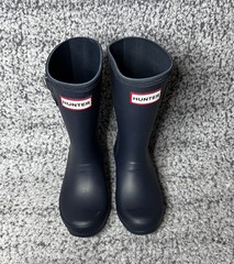 Hunter Original Kids Rain Boots Navy UK 12 US 13B/1G EU 31 NWOB