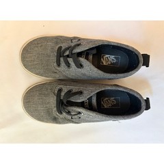 Vans Atwood Grey Heather Textile Low Top Skate Shoes Kids Size 10 Toddler