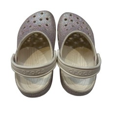 Crocs J3 Clogs Slip On Sandals Girls Summer Glitter Shoes Kids Size 3
