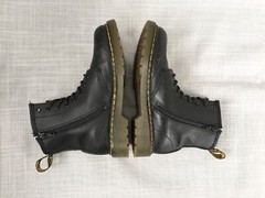 DR MARTENS LEATHER LACE UP BOOTS BLACK DOC MARTENS 1460 J BOY GIRL YOUTH SIZE 3