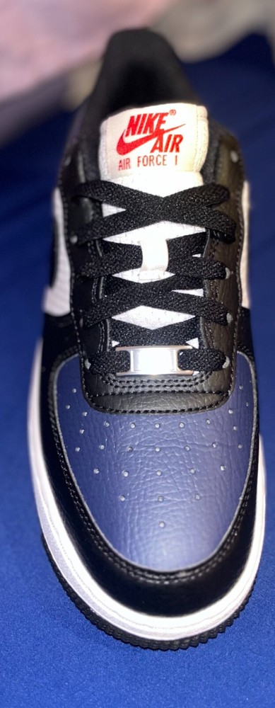 Big Kid’s Nike Air Force 1 Midnight Navy/Black-White (HJ9201 400)