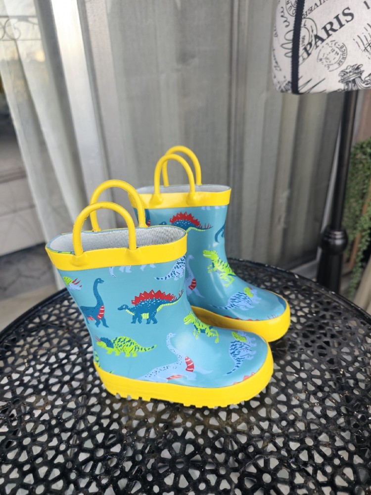 Kids Dinosaur Rain Boots / Wellies – Brand New Without Box!