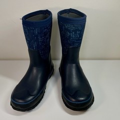 Bogs Stomper Youth Winter Rain Snow Boots Blue Insulated Waterproof Kids Size 1
