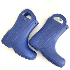 New CROCS Handle It Rain Pull-on Boots Blue Kids 1