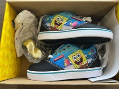Pro 20 Heelys Sponge Bob Low Top Sneakers/Skates Sz 13C Youth New in Box NIB