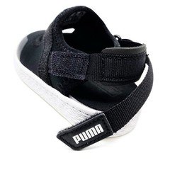 Puma Light-Flex Summer Sandals Sneakers Kids 7C ‚Black White‘ 383192-01 Neoprene