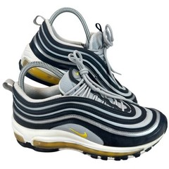 Nike Air Max 97 GS Black Metallic Silver Opti Yellow 921522-010 6.5Y Womens 8