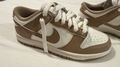 Nike Dunk Low GS Brown/White Colorblock Leather Lace-Up Sneakers US 6.5Y