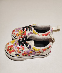 Vans Off the Walls Era Multi Color Flower Groovy Size Toddlers 4.5 Shoes Unisex