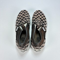 Vans Classic Black Pewter Checkerboard Slip On Skate Shoes 721356 Youth Size 3