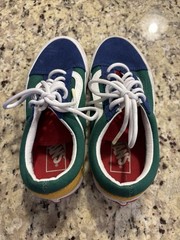 VANS Old Skool Unisex Size 4.5 Low Top Colorblock Suede Canvas Sneakers