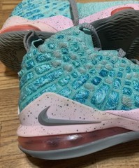 Nike Lebron XVII 17 (GS )South Beach Basketball BQ5594-444 Sz 6.5Y Women’s Sz 8