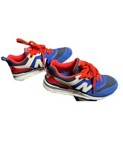 New Balance 997 Blue Red white Gray Colorblock Mesh Sneakers Unisex Kids US 6