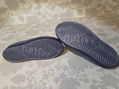 New Native Jefferson Cozy Fur Lined Kids Slip-On Clog, Blue, Black or Bone, C13