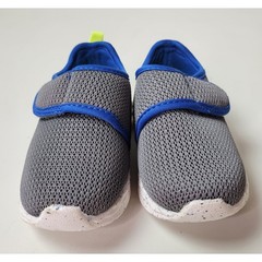 Carter’s Lorena Kids Grey Blue Mesh Hook and Loop Sneakers Size 8M CF22B06H