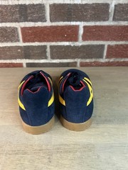 Gola Navy Suede Red Leather Wingflash Harrier Lace Up Retro Sneakers, size 32 2