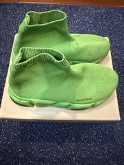 Balenciaga Speed Knit Sock Pull-On Sneaker Green Unisex Kids US 13-1 EU 31-32