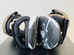 VERSACE Kids Mini Me Greca Neoprene Strap Sandals, Size 31 EU/13 Child US, $450