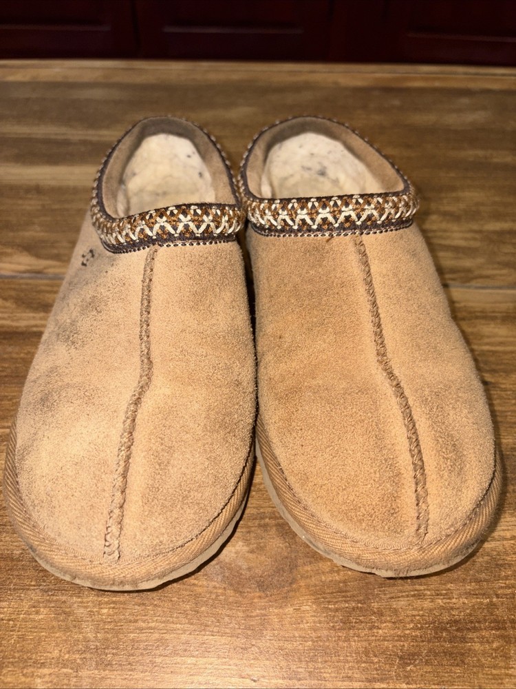UGG Tasman Kids Slippers Size 6 Chestnut S/N 1019066K Used Pre Owned