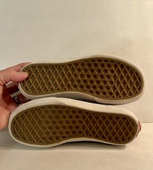 VANS Youth 12.5 Black Suede Canvas Checkerboard Inset & Heel, CLASSIC