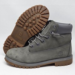 Timberland 6” Premium Waterproof 200G Insulated Boots Olive A0330 Boys US Size 7