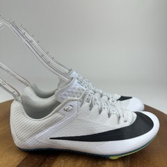New Big Kids Nike Zoom Rival Sprint White Bright Spruce Track Shoes Size 3.5 Y