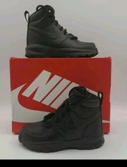 Nike Manoa ’17 LTR Toddler Size 8C Triple Black Hiking Snow Boots HF0751-001