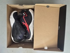 NEW with Box Under Armour UA GS Jet ’23 Kids Basketball Sneakers Black/Red 6Y