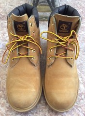 Timberland Big Kids 6 Inch Basic Waterproof Wheat Leather Boots Size 6M #10960