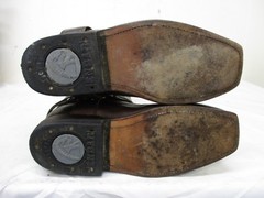 Botas Enbar Brown Leather Harness Motorcycle Boots Youth Size 23.5 Mexico