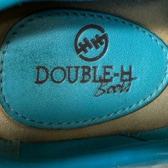 Double H Boots kids Turquoise Leather size 11 D