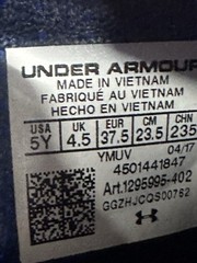 Under Armour Steph Curry 4 ‘More Fun’ Royal Blue 1295995-402 Youth Size 5y