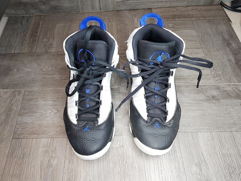 Air Jordan 6 Rings Sneaker White/Game Royal-Black 323432-142 Sz 3Y Basketball