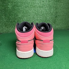 Jordan 1 Mid Pinksicle Black White Pink Kids Shoes 554725-662 Size 4.5Y
