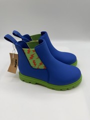 Native Kensington Treklite Bloom Boots, Kids US: J1, EU:32.5, Blue,Green,Flame