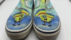 Vans off the Wall Spongebob Squarepants Slip Ons Canvas Shoes Kids Size 2.5
