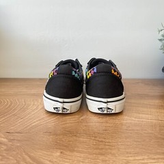 Vans Off The Wall Old Skoll Muliticolor Checkered Sneakers 500714 Kids Size US 3