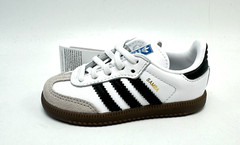 ADIDAS Samba OG EL I Cloud White Core Black Gum IE3679 Toddler shoes 6K