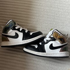 Jordan Air Jordan 1 Mid Baby Sneaker Black White Multicolor 5C DM7804-100