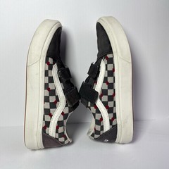 VANS Autism Acceptance ComfyCush Old Skool Size 2.5 Red Black White Hook & Loop