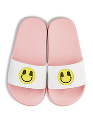 Children headset smiley sandals flip-flops print logo slogan for gamblers