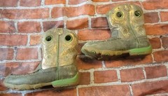 Twisted X Driving Moc Bomber Cowboy Boots YDB0003 Kids Size 5 M