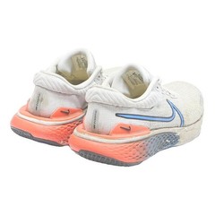 NIKE React Infinity Run Flyknit Boys Lace-Up Trainers White Blue Coral Synthetic