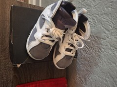 Grey,white & Purple Jordan’s