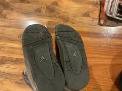 Jordan Air Jordan 4 Gray Leather Mid Top Sneaker Youth 7Y EU40 HM8965-001