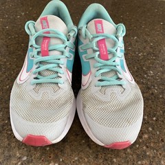 Nike Downshifter 9 „Aqua“ BV0802-001 Girls Running Shoes Size 7y~Free Shipping
