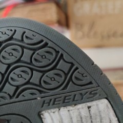 Heelys Propel 2.0 Wheeled Skate Sneakers Charcoal Orange Ballistic Shoes Youth 5