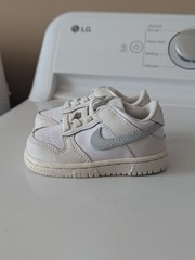 Nike Toddler (TD) Dunk Low White Silver FB9107-108 Size 5C – Good Shape